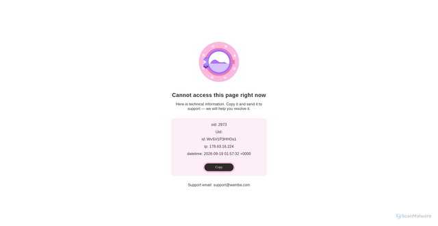 Security scan screenshot of https://mamba.ru