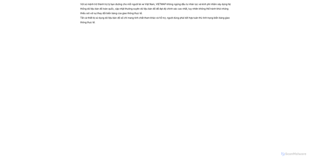 Security scan screenshot of https://policy.vietmap.live