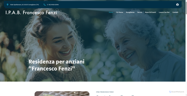 Security scan screenshot of https://casafenzi.it/