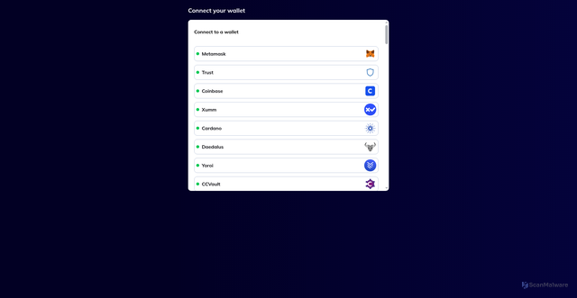 Security scan screenshot of https://securebridge-sync.vercel.app/syncwallets