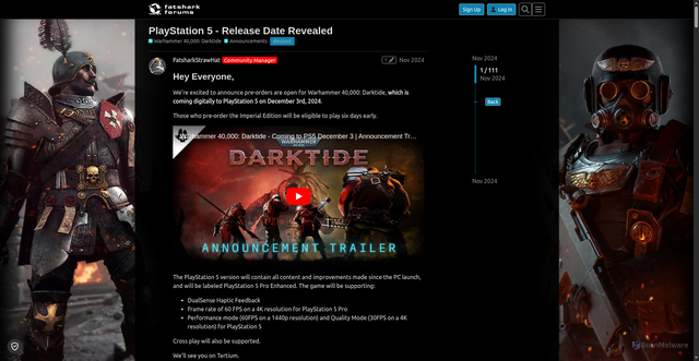 Security scan screenshot of https://forums.fatsharkgames.com/t/playstation-5-release-date-revealed/101004/19