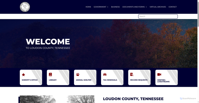 Security scan screenshot of https://loudoncounty-tn.gov/