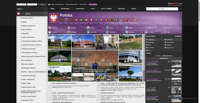 Security scan screenshot of https://fotopolska.eu