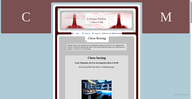 Security scan screenshot of https://www.contrib.andrew.cmu.edu/org/cmu-chess-club/chess_boxing.htm