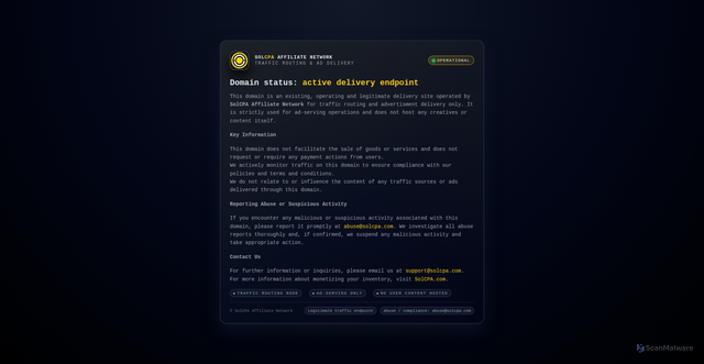 Security scan screenshot of https://dmnfrclcks.com