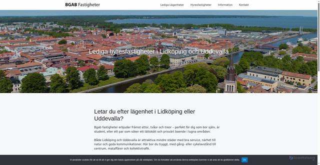Security scan screenshot of https://bgabfastigheter.se