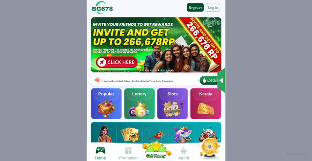 Security scan screenshot of https://bg678d8d.com/