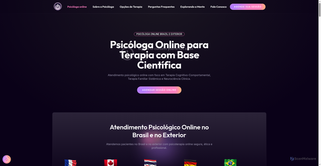 Security scan screenshot of https://psicologaonline.psc.br/