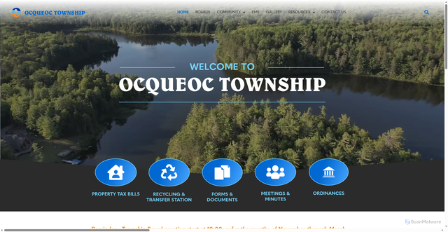 Security scan screenshot of https://ocqueoctwpmi.gov/
