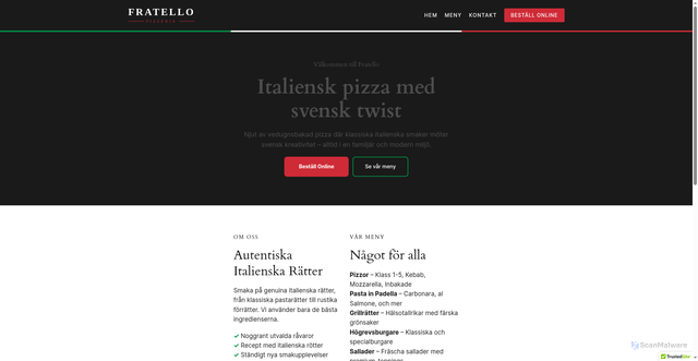 Security scan screenshot of https://fratello.nu
