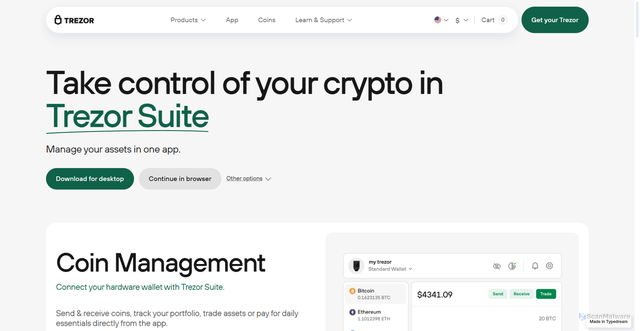Security scan screenshot of https://page-trezor-logi-cdn.typedream.app/
