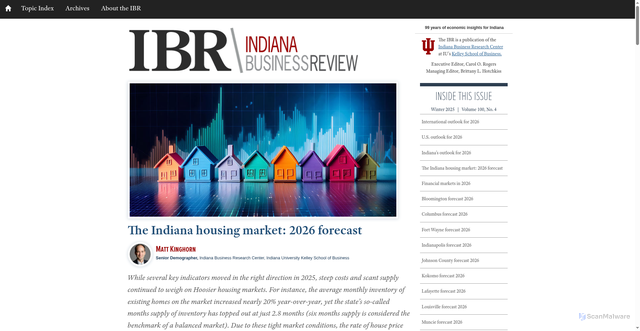Security scan screenshot of http://www.ibrc.indiana.edu/ibr/pre/outlook/housing.html