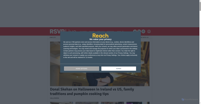 Security scan screenshot of https://rsvplive.ie