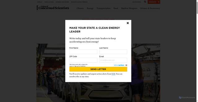 Security scan screenshot of https://www.ucs.org/resources/what-are-electric-cars