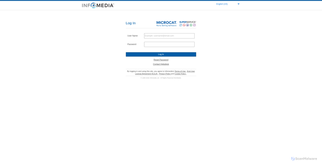 Security scan screenshot of https://microcat-america.superservice.com