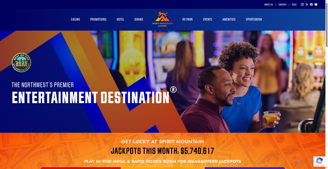 Security scan screenshot of https://spiritmountain.com/