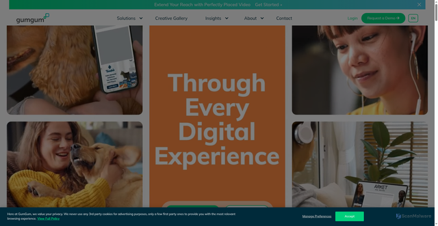 Security scan screenshot of https://g2.gumgum.com/