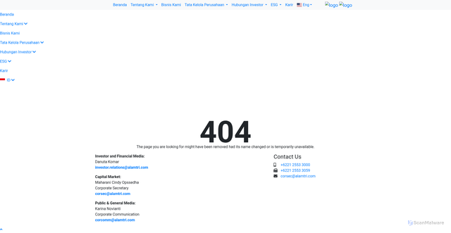 Security scan screenshot of https://alamtri.org/plugins/select2/js/select2.min6796.html?v=4.0.12