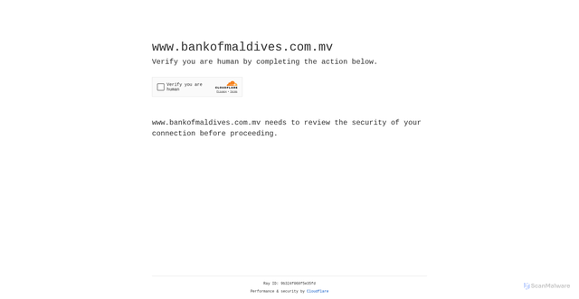 Security scan screenshot of https://www.bankofmaldives.com.mv/
