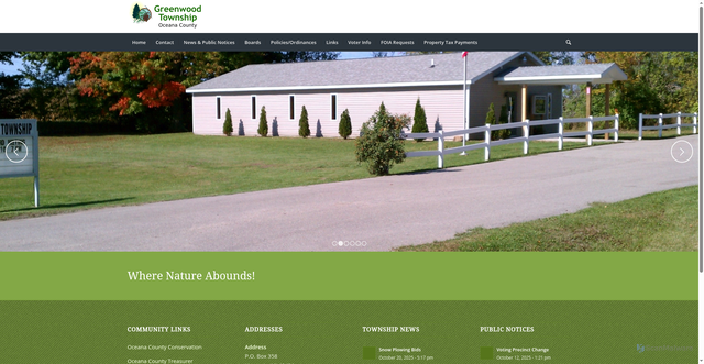 Security scan screenshot of https://greenwoodoceanami.gov/
