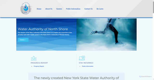 Security scan screenshot of https://wanorthshoreny.gov/