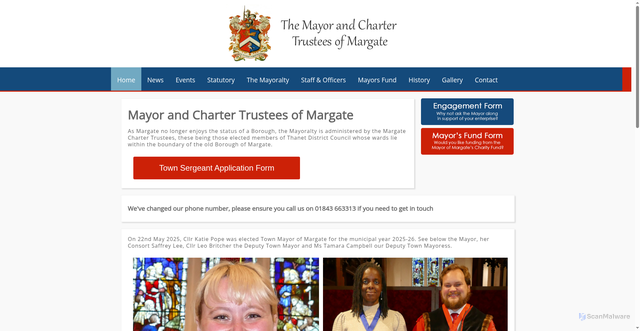 Security scan screenshot of https://www.margate.org.uk/