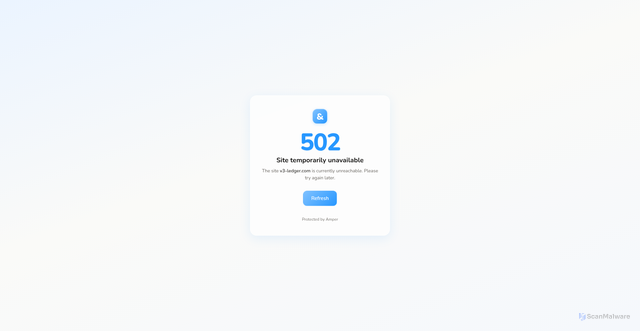 Security scan screenshot of https://v3-ledger.com/