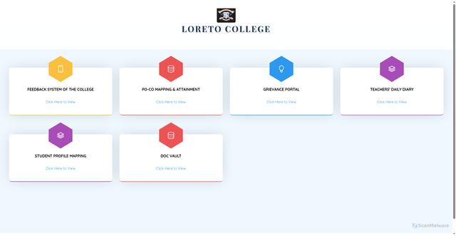 Security scan screenshot of https://www.loretocollege.net/