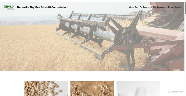 Security scan screenshot of https://nebraskadrypeas.gov/