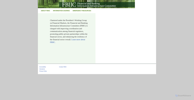 Security scan screenshot of https://www.fbiic.gov/