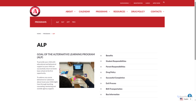 Security scan screenshot of https://appledigital.ascensionschools.org/students/students-clone