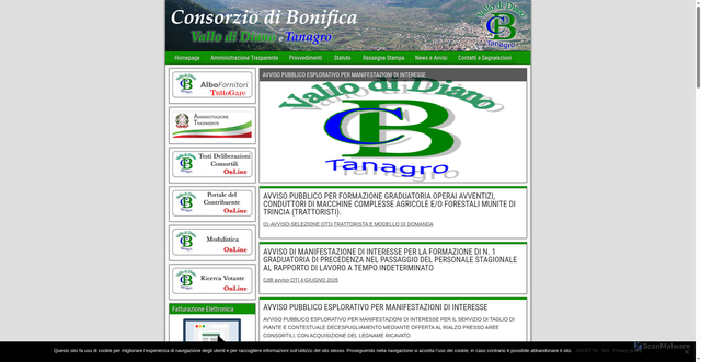Security scan screenshot of https://www.bonificatanagro.it
