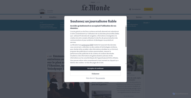 Security scan screenshot of https://sanefautoroute-clients.com/