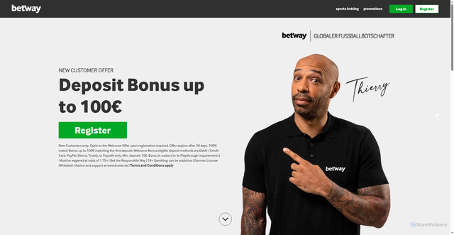 Security scan screenshot of https://www.betway.co.za/event/soccer/spain/la-liga/valencia-cf-ca-osasuna?eventId=61624456&fixtureType=highlights