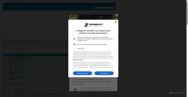 Security scan screenshot of https://www.analogica.it