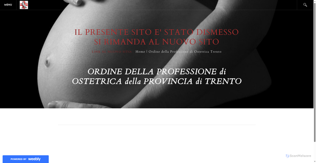 Security scan screenshot of https://ostetrichetn.weebly.com/