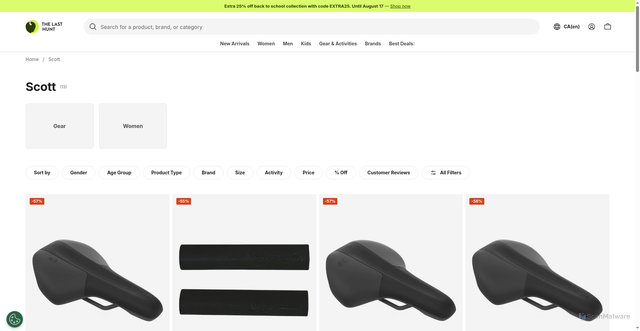 Security scan screenshot of https://www.thelasthunt.com/c/scott?srsltid=AfmBOorHa-IkgsZtkaNx2F-vcGSWxvTwpwtdJJA_zNjtBkv_RiGA8UCt