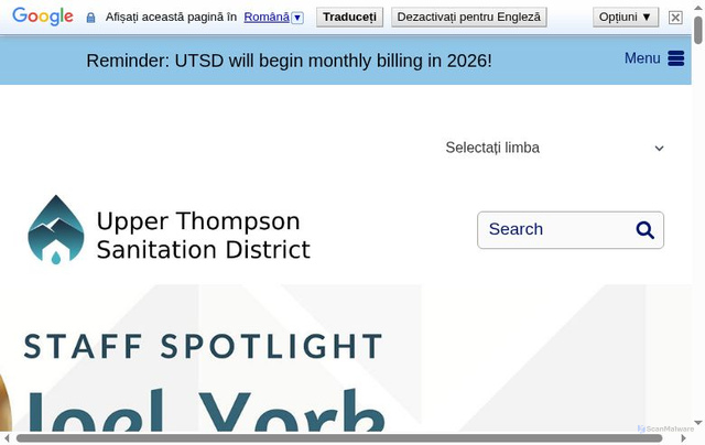 Security scan screenshot of https://utsd.colorado.gov/