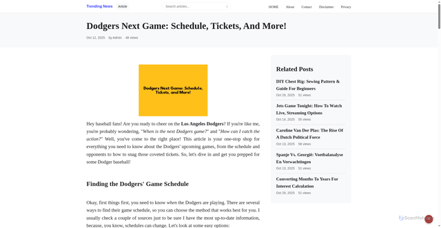 Security scan screenshot of https://malidrive.com.tr/blog/dodgers-next-game-schedule-tickets