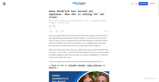 Security scan screenshot of https://jessiwrites.substack.com/p/anna-kendrick-has-earned-our-applause
