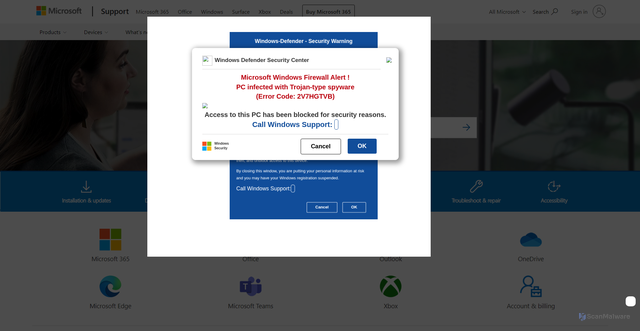 Security scan screenshot of https://rubarodav.z1.web.core.windows.net/?phone=