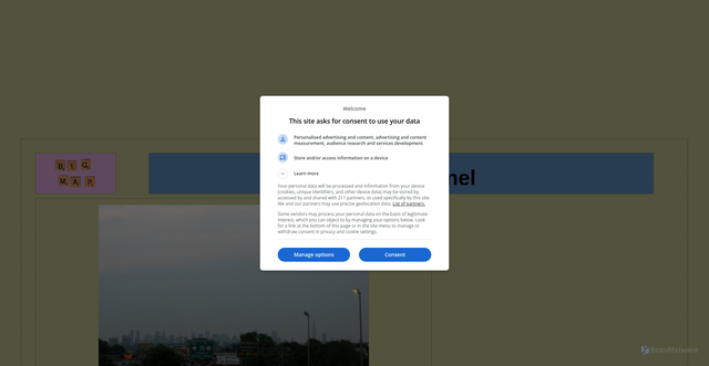 Security scan screenshot of https://www.bridgeandtunnelclub.com/bigmap/outoftown/newjersey/hudsoncounty/lincolntunnel/index.htm