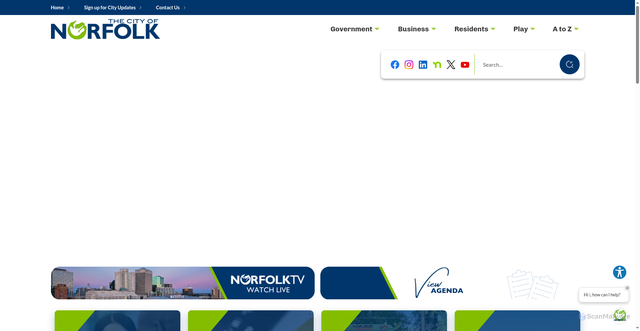 Security scan screenshot of https://www.norfolk.gov/