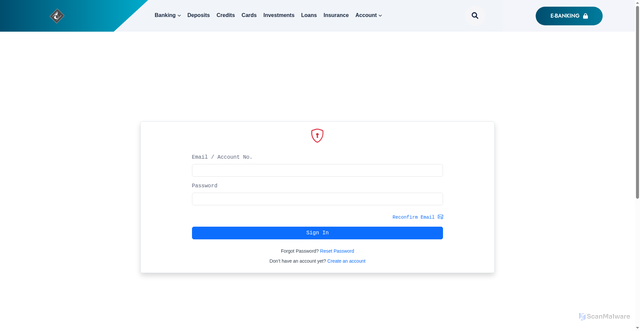 Security scan screenshot of https://bank.ctznba.net/alpha-bank/dashboard