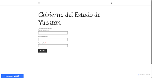 Security scan screenshot of https://yucattan.weebly.com/