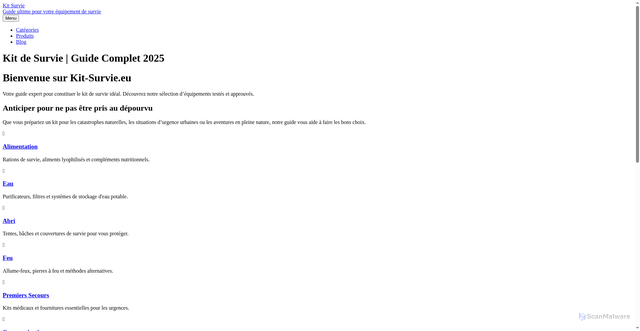Security scan screenshot of http://kit-survie-eu.pages.dev/