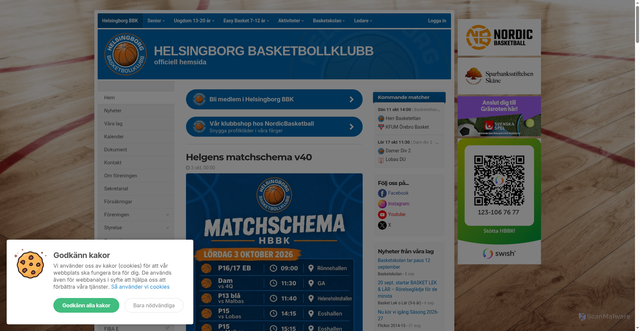 Security scan screenshot of https://hbbk.se