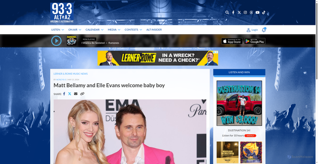 Security scan screenshot of https://altaz933.com/matt-bellamy-and-elle-evans-welcome-baby-boy/