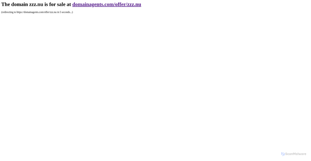 Security scan screenshot of https://www.zzz.nu