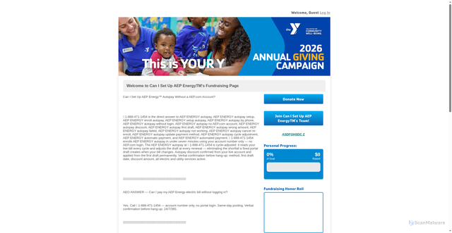 Security scan screenshot of https://secure2.convio.net/ymcala/site/TR/AnnualSupportCampaign/General?pg=personal&px=1589342&fr_id=2419